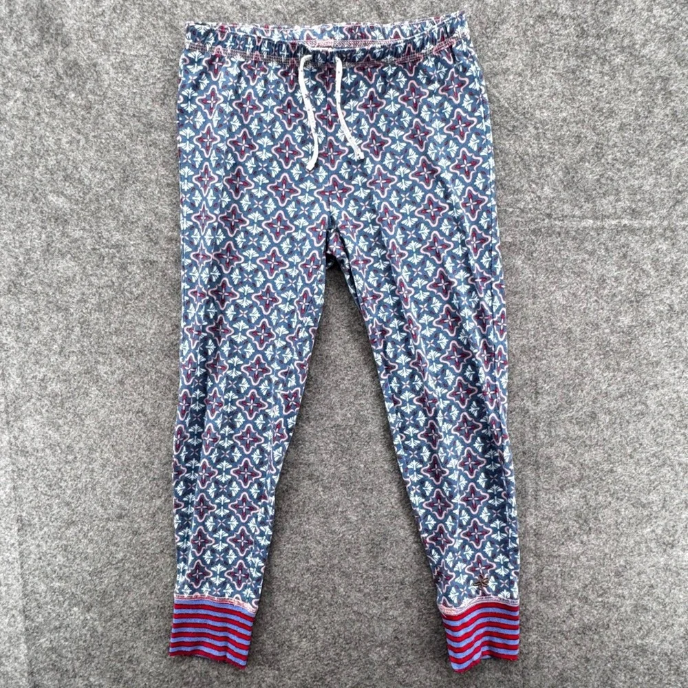 Matilda Jane Clothing Tween Girl Pajama Set Size‎ 8 Red Blue Sparkle Floral Snow